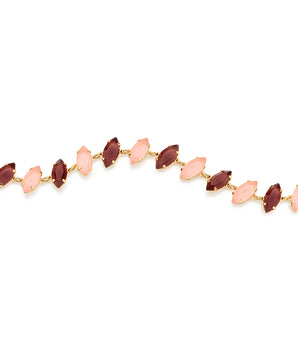 GOLD BRACELET WITH CRYSTAL