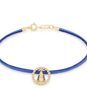 GOLD PLATED BRACELET WITH ZIRCONIA
