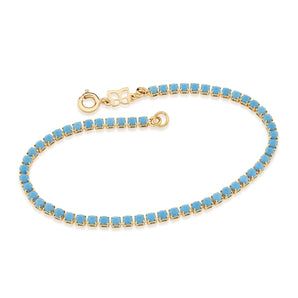 GOLD BRACELET WITH CRYSTAL