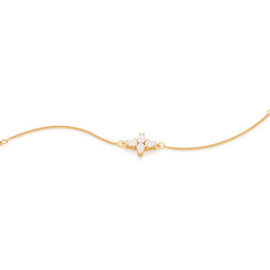 GOLD BRACELET WITH ZIRCONIA