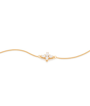 GOLD BRACELET WITH ZIRCONIA