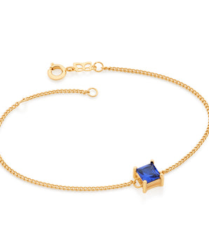 GOLD BRACELET WITH ZIRCONIA