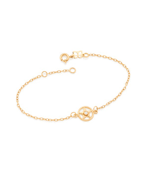 GOLD BRACELET WITH ZIRCONIA
