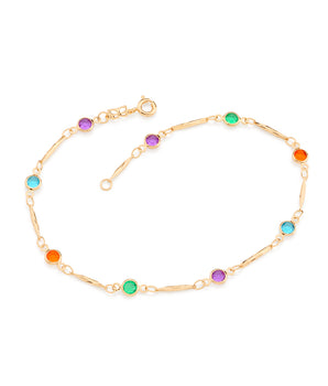 GOLD BRACELET WITH CRYSTAL
