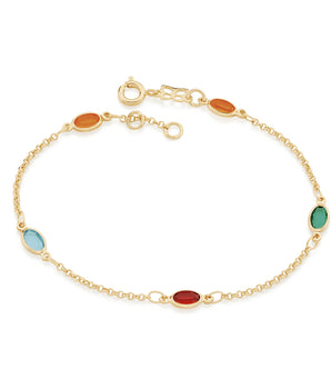 GOLD BRACELET WITH CRYSTAL