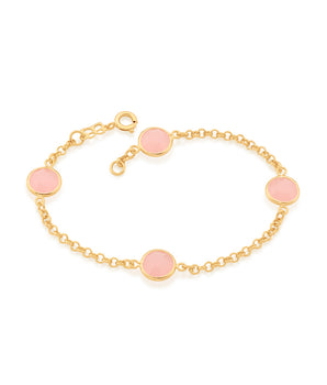GOLD BRACELET WITH CRYSTAL