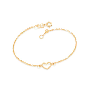 GOLD SMALL HEART BRACELET