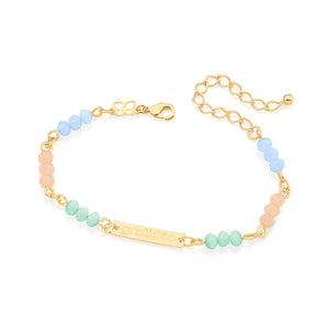GOLD POSITIVE VIBES BRACELET