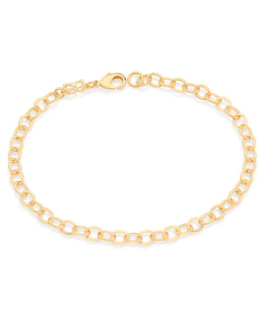 GOLD CABLE LINK BRACELE
