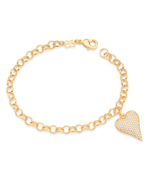 GOLD PLATED BRACELET WITH ZIRCONIA