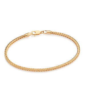 GOLD MEN'S FOX TAIL BRACELET - SMALL