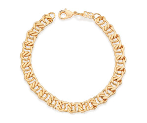 GOLD DOUBLE CHAIN BRACELET