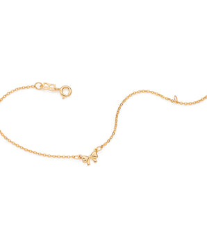 GOLD GIFT BOW BRACELET