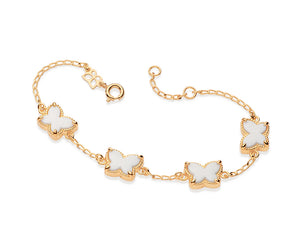 GOLD PLATED BRACELET WITH CRYSTAL
