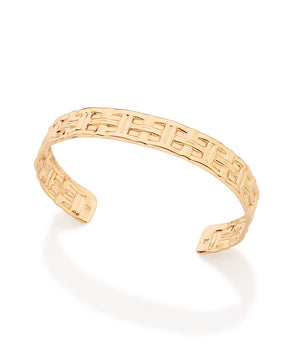 GOLD WOVEN CUFF BRACELET