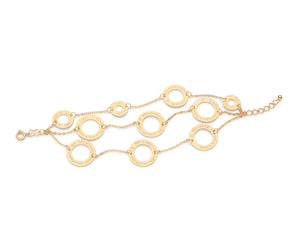 GOLD PLATED TRIPLE TEN COMMANDMENTS BRACELET