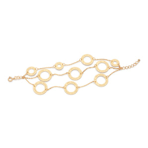 GOLD PLATED TRIPLE TEN COMMANDMENTS BRACELET