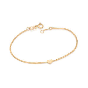 GOLD MINI HEART BRACELET
