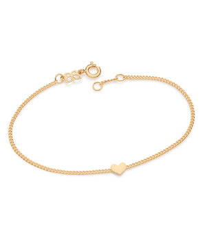 GOLD MINI HEART BRACELET