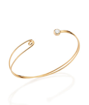 GOLD GOLDEN LASSO CUFF BRACELET