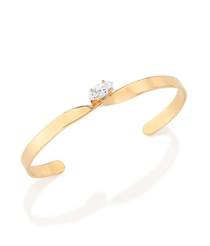 GOLD GOLDEN HORIZON CUFF BRACELET
