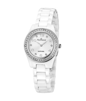 WHITE SOCIAL ANALOG WATCH