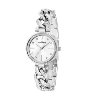 SILVER-TONE ANALOG DRESS WATCH