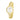 GOLD MODERN METALLIC ANALOG WATCH