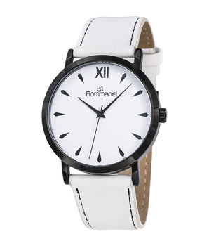 BLACK AND WHITE OLD STYLE ANALOG WATCH