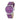 SILVER AND PURPLE ROMMANEL ESSENCE ANALOG WATCH