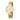 GOLD FLUTTER ANALOG WATCH