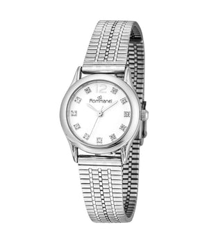 SILVER-TONE ANALOG DRESS WATCH