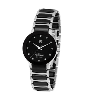 SILVER NOIR SOCIAL ANALOG WATCH