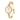 GOLD IVORY EDGE ANALOG WATCH