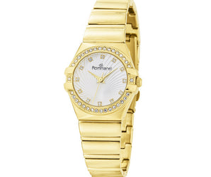 GOLD TIMELESS ANALOG WATCH