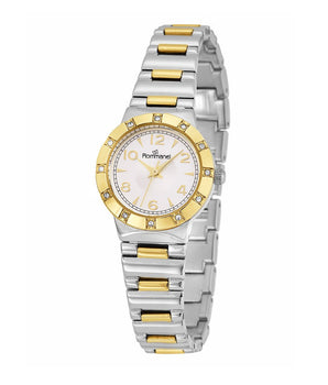 DUO TONE VINTAGE STYLE ANALOG WATCH