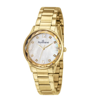 GOLD SIMPLE TIMELESS ANALOG WATCH
