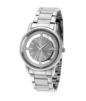 SILVER TRANSPARENT TIME ANALOG WATCH