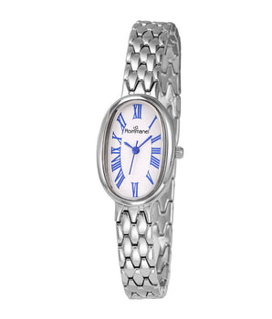 SILVER OVAL ANALOG WATCH