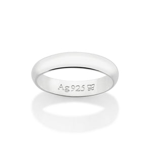 SILVER 925 MEDIUM WEDDING BAND