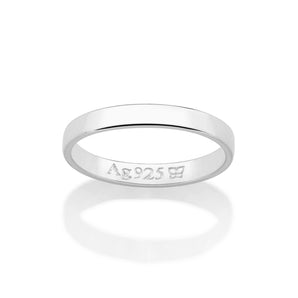 SILVER 925 THIN WEDDING BAND