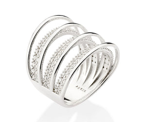 SILVER 925 BANDED RING