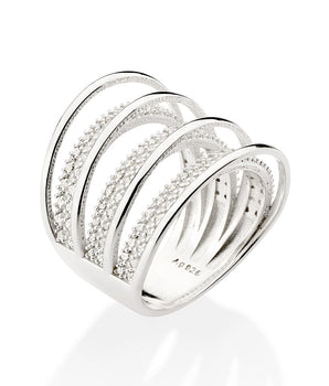 SILVER 925 BANDED RING