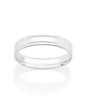 SILVER 925 DOUBLE SHINE WEDDING BAND