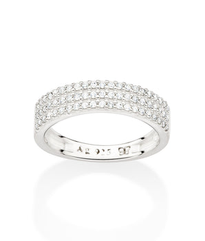 SILVER RING WITH ZIRCONIA