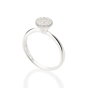 SILVER BURST ENGAGEMENT RING