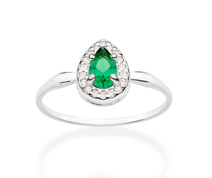 SILVER LUCKY ENGAGEMENT RING