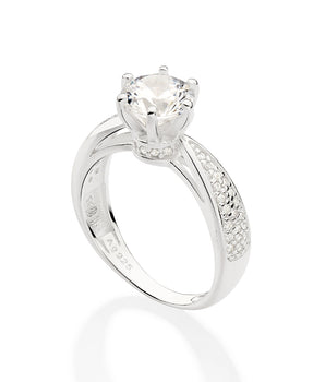SILVER 925 DANSEUR ENGAGEMENT RING
