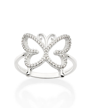 SILVER 925 BUTTERFLY RING