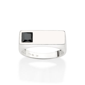 SILVER 925 MEN'S SQUARE RING